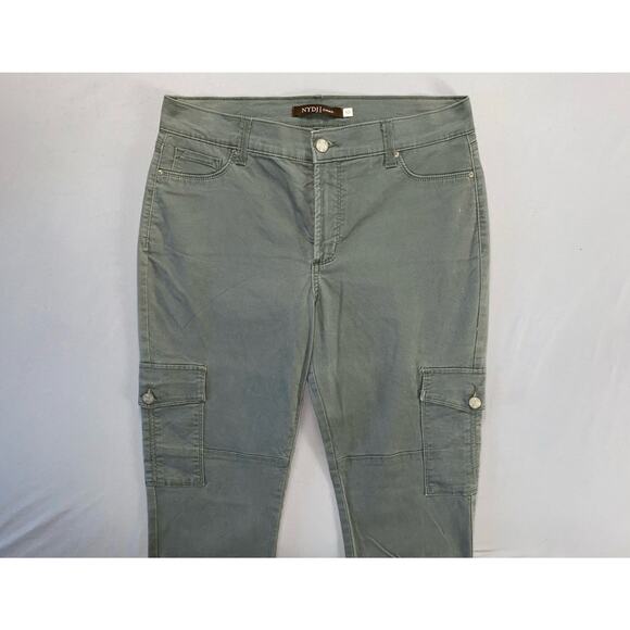 NYDJ Lift/Tuck Lightweight Stretch Cargo Pants. Washed Olive, Women's 10. Read. - Picture 5 of 9